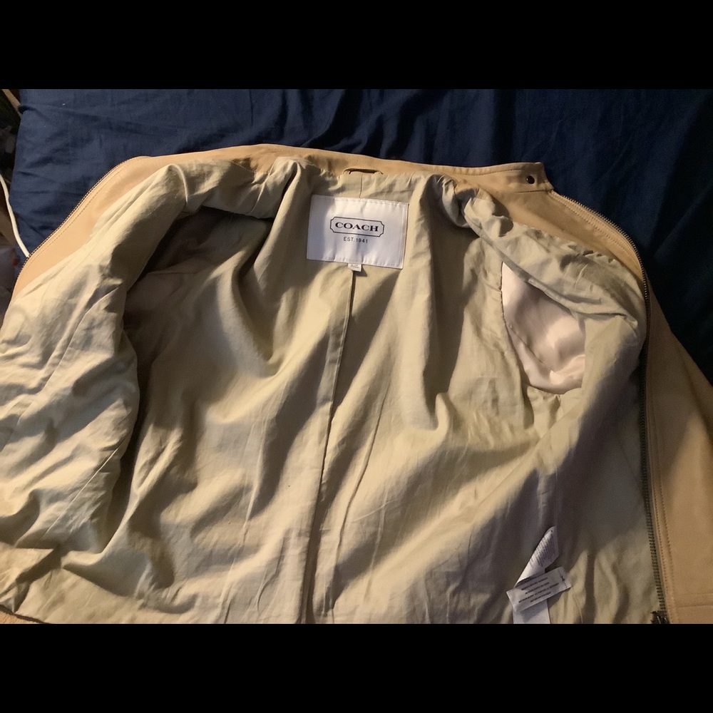 BNWT Never worn tan coach bomber jacket